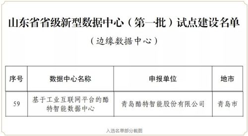 酷特智能入选山东首批省级新型数据中心试点，夯实AI基础资源与技术高地